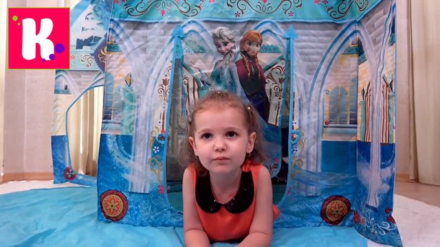 Замок Принцессы Эльза и Анна Дисней Холодное Сердце игрушки Фроузен распаковка конфет Джелли Белли новое видео 2016