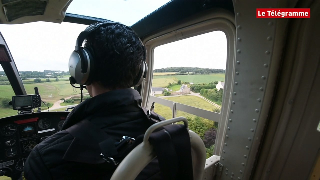 Région de Morlaix. Un hélico pour surveiller les lignes électriques