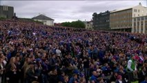 Iceland Fans Celebrating In Reykjavik As England Is Knocked Out Of EURO 2016!