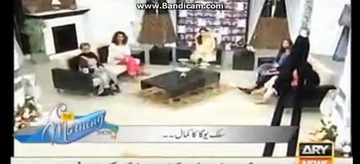 See What Sanam Baloch is Showing in Her Morning Show