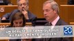 Le député europhobe britannique, Nigel Farage, hué au Parlement européen