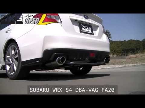 SUBARU WRX S4 DBA VAG FA20 HKS Hi Power Muffler Spec L