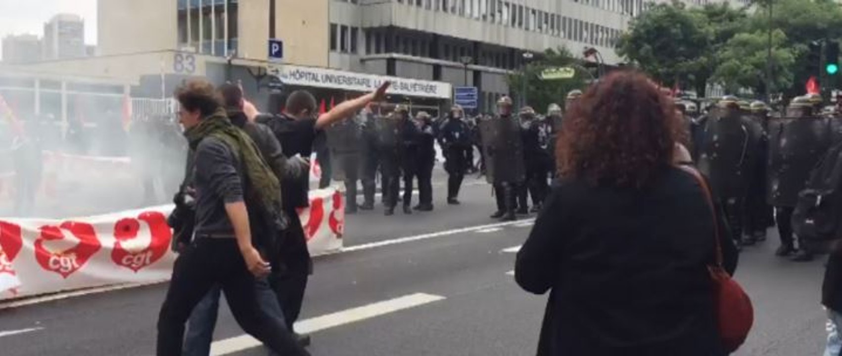 La Manif contre la loi travail à Paris, à travers les réseaux sociaux
