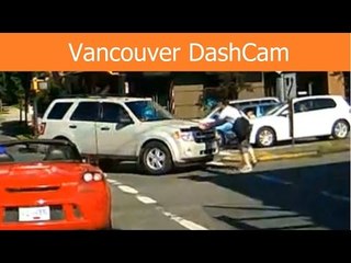 Dashcam Video Shows Driver Run a Red Light, Almost Hit Pedestrian