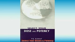 Free PDF Downlaod  Select Your Doses  Potency  BOOK ONLINE