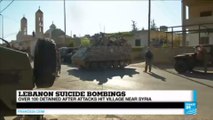 Lebanon suicide bombings:  over 100 detained after attacks hit village near Syria