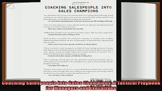 behold  Coaching Salespeople into Sales Champions A Tactical Playbook for Managers and Executives