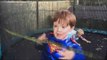 Superman Batman Elsa from Frozen trampoline games for kids jeux denfants