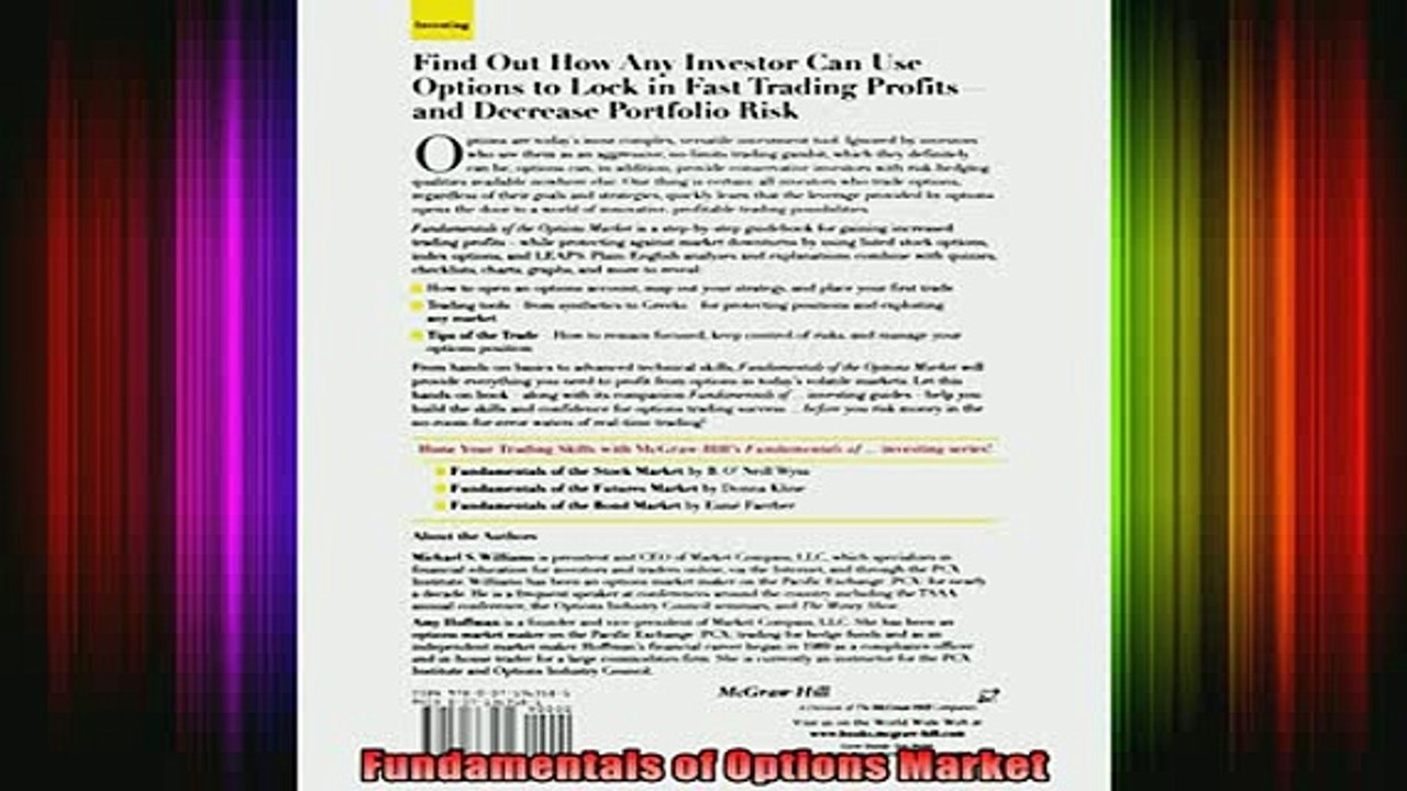 READ book  Fundamentals of Options Market Full EBook
