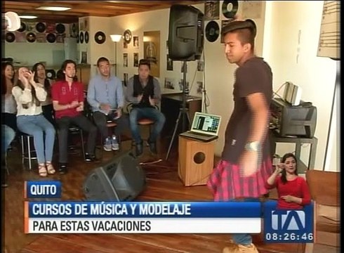 Cursos de modelaje y canto para estas vacaciones