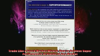 DOWNLOAD FREE Ebooks  Trade Like a Stock Market Wizard How to Achieve Super Performance in Stocks in Any Market Full Ebook Online Free