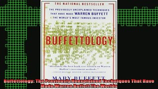 READ book  Buffettology The Previously Unexplained Techniques That Have Made Warren Buffett The Full EBook
