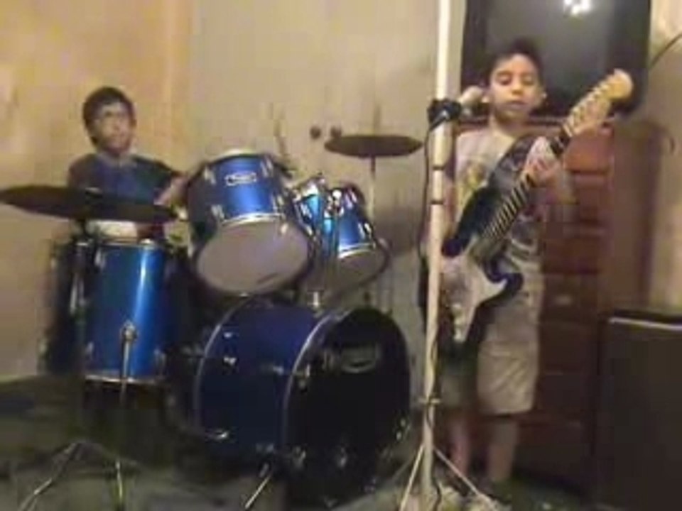 Kids playing Sepultura "Refuse Resist"