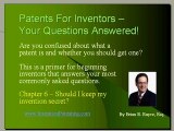 Inventors and Patents - Keep secret?