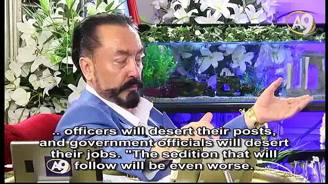 Our Prophet (saas) informed us through signs that Hazrat Mahdi (as) will put an end to the sedition of PKK