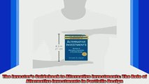 READ book  The Investors Guidebook to Alternative Investments The Role of Alternative Investments Full Free
