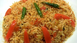 Tomato Rice Recipe - South (Indian) Style - Full Recipe
