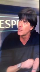 Germany vs Slovakia 3-0 - Joachim Löw sniffing his armpits