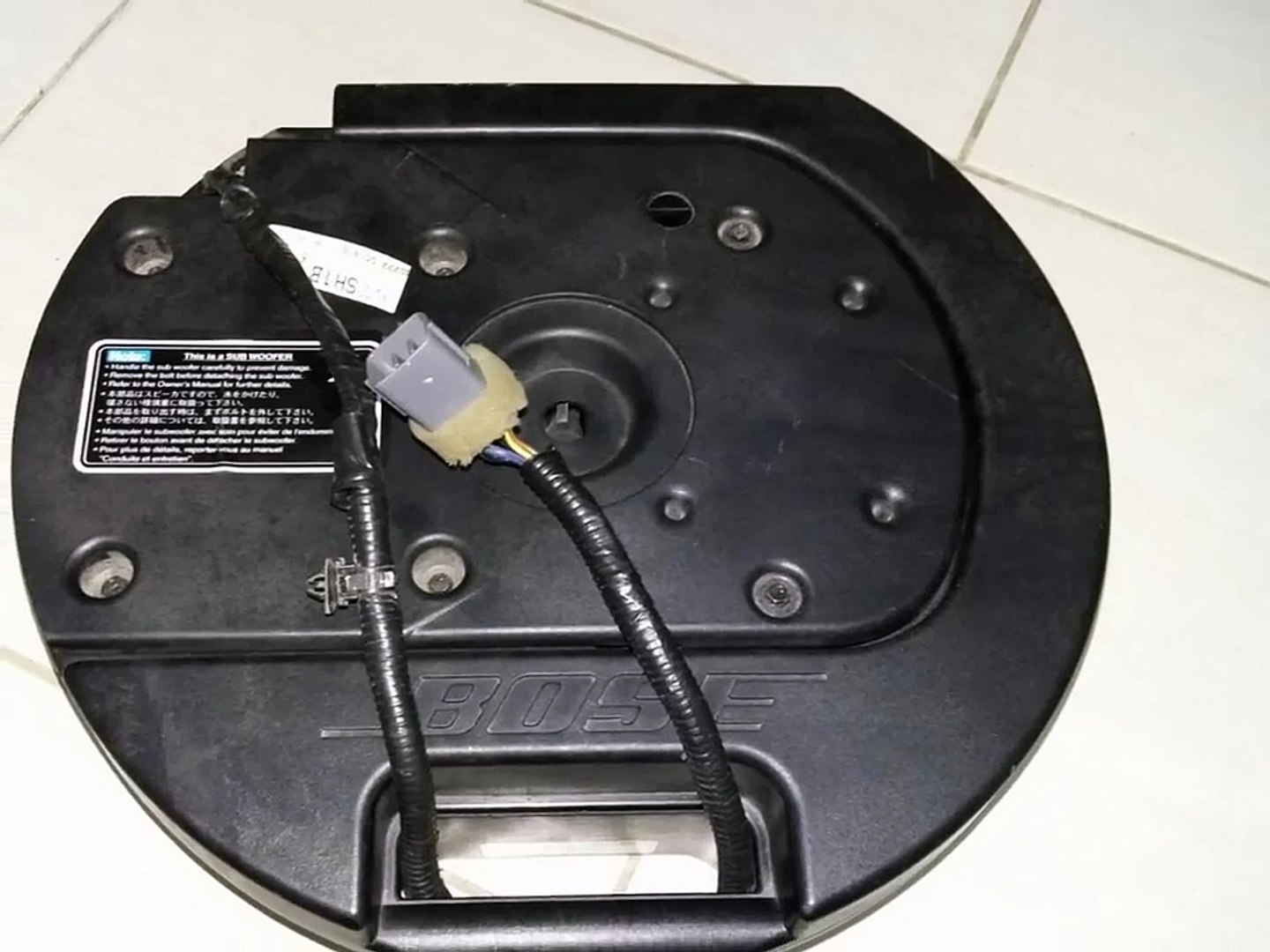 bose spare tire subwoofer