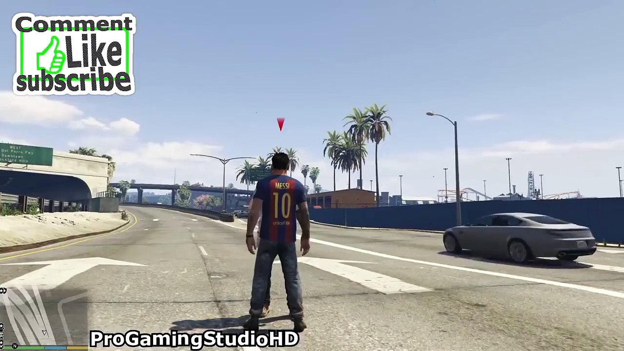 Cristiano Ronaldo Fighting with Lionel Messi GTA V