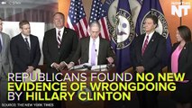 Republicans Have To Admit They Have Nothing on Hillary Clinton And Benghazi
