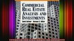 READ book  Commercial Real Estate Analysis and Investments Full Ebook Online Free
