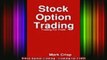 READ book  Stock Option Trading  Trading For Profit Full Free