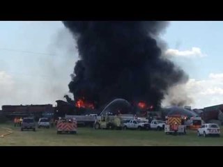Trains Collide, Erupt Into Fire