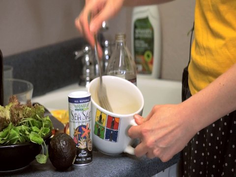 Healthy Easy Salad Dressing, Simple Vinegarette Recipe with Avocado | Stupid Easy Kitchen!