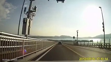 What it's like to drive over Japan's famous Eshima Ohashi bridge