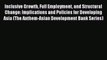 Read Inclusive Growth Full Employment and Structural Change: Implications and Policies for