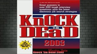READ book  Knock Em Dead 2003 Full Free