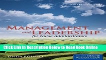 Read Management And Leadership For Nurse Administrators (Roussel, Management and leadership for