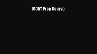 Download MCAT Prep Course PDF Free