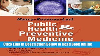 Download Maxey-Rosenau-Last Public Health and Preventive Medicine: Fifteenth Edition (Public