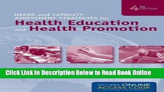 Download Needs And Capacity Assessment Strategies For Health Education And Health Promotion  Ebook