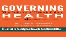 Download Governing Health: The Politics of Health Policy  Ebook Online