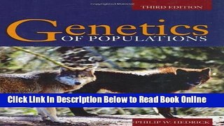Download Genetics Of Populations (Biological Science (Jones and Bartlett))  PDF Free