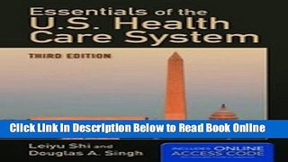 Read Essentials Of The U.S. Health Care System  PDF Online