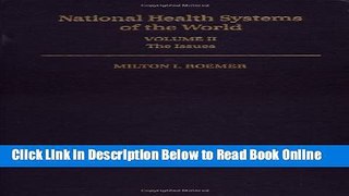 Download National Health Systems of the World: Volume II: The Issues  PDF Free