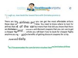 Emirates promo code and emirates discount code