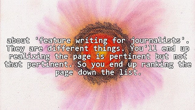 Selective Keywords Get Higher Search Engine Ranking