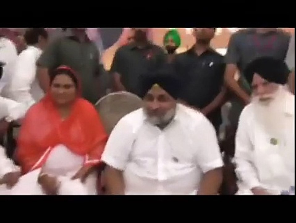Sukhbir badal embarrassed