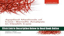 Read Applied Methods of Cost-benefit Analysis in Health Care (Handbooks in Health Economic