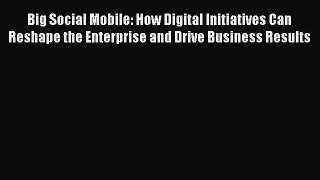 Read Big Social Mobile: How Digital Initiatives Can Reshape the Enterprise and Drive Business