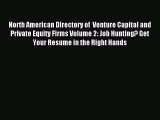 [PDF] North American Directory of  Venture Capital and  Private Equity Firms Volume 2: Job