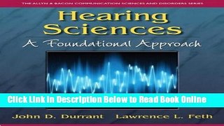 Download Hearing Sciences: A Foundational Approach (The Allyn   Bacon Communication Sciences and
