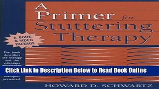 Read Primer for Stuttering Therapy, A  Ebook Free