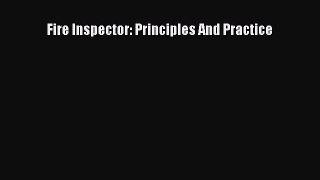 Read Fire Inspector: Principles And Practice Ebook Free