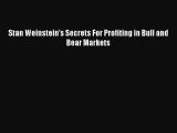 Read Stan Weinstein's Secrets For Profiting in Bull and Bear Markets Ebook Free